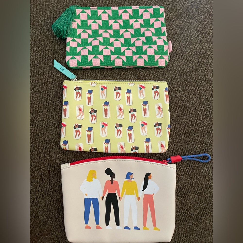 Brand new trio makeup bag set